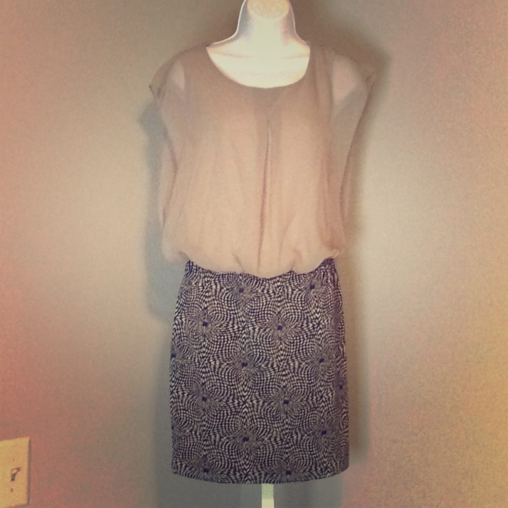 NWT Black & Taupe Dress Size Large